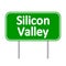 Silicon Valley green road sign