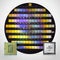 Silicon wafer with ready processors. Realistic illustration