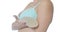 Silicone breast implants and bra