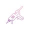 Silicone Electra Pistol icon in Nolan style. One of Home repair tool collection icon can be used for UI, UX