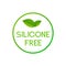 Silicone free icon sign. Vector silicone free symbol