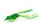 Silicone frog - top water bait for pike or large mouth bass fishing isolated on white