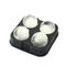 Silicone ice balls mold isolated