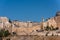 Siliver dome of Al-Aqsa Mosque, built on top of the Temple Mount, known as Haram esh-Sharif in Islam and wall of old city of