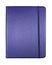 Silk blue color cover note book isolated
