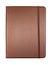 Silk brown color cover note book isolated