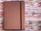 Silk brown cover note book