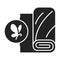 Silk fabric black line icon. Natural fiber produced from the cocoons of mulberry silkworm. Pictogram for web page, mobile app,