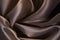 Silk fabric in cool brown, luxury background. Fashion concept, curtains, bed linen