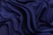 Silk fabric crepe de chine stretch in dark blue color