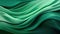 Silk green fabric closeup