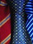 Silk neckties closeup