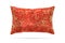 Silk pillow in china style on isolated background with clipping path. Elegant headboard for montage or your design