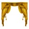 silk, velvet theatrical curtain with folds, drape. Decoration element. Great concept for presentation, show.