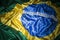 Silky Brazilian Flag Background