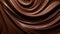 Silky Chocolate Swirls Texture. Generative ai