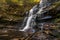 silky and dreamy flowing waterfall