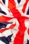 Silky ruffled flag of Great Britain image