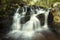 Silky water of Day Pond Falls in Colchester, Connecticut