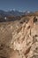 Sillar stone quarry and volcano Chachani in Arequipa Peru.