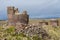 Sillustani tombs in the peruvian Andes at Puno Peru.