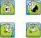 Silly Cartoon Alien Icons