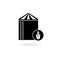 Silo icon symbol. Filled flat Silo icon for computer and mobile