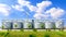 Silo structure for storing bulk dried seed factory