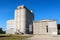 Silos agriculture container feed grain corn rice panorama landscape