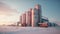 Silos and agroprocessing plant for processing background
