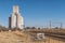 Silos at Rooiwal, railroad siding near Kroonstad