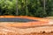 Silt Fence Around Retention Pond