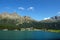 Silvaplanersee - Silvaplana Lake and Swiss Alps