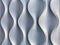 Silver 3D interior decorative wall panel with unusual geometric shape