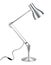 Silver anglepoise lamp with clipping path