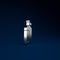 Silver Aqualung icon isolated on blue background. Oxygen tank for diver. Diving equipment. Extreme sport. Diving underwater