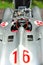 Silver arrow racing car: Mercedes-Benz W196R Streamliner body - cockpit view