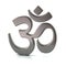 Silver Aum or Om symbol of Hinduism