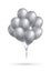 Silver balloons bunch