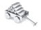 Silver bar miniature toy cart isolated