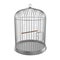 Silver bird cage