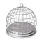 Silver birdcage steel prison