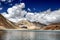 Silver Blue Pangong Lake and Mountain-Ladakh,India