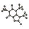 Silver caffeine molecule