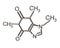 Silver caffeine molecule chemical structure