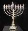 Silver Chanukah menorah