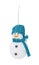 Silver Christmas hanging snowman