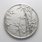 Silver Coin With Bamboo Trees And Bamboo Fern - Sculptural Relief Design