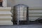 Silver Color Stainless Steel Large Water Storage Tanks Set Outdoors