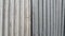 Silver corrugated metal sheet texture background